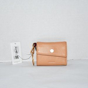 Hammitt Royce Leather Keychain Wallet in Barley Tan #16651 ROYCEKEYWALL NWT Deta